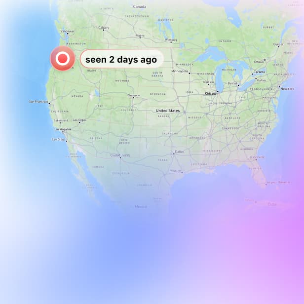 last seen location map